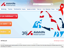 Tablet Screenshot of niedersachsen.aidshilfe.de